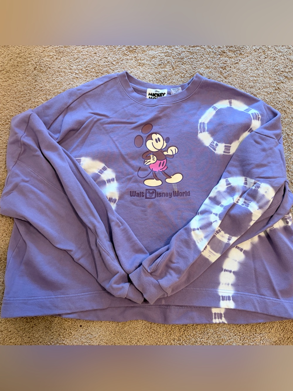 Disney Lavender Mickey Mouse Pullover